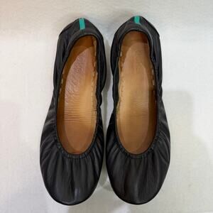 Tieks by Gavrieli Classic Ballet Flats Cushioned Leather Matte Black Size 8